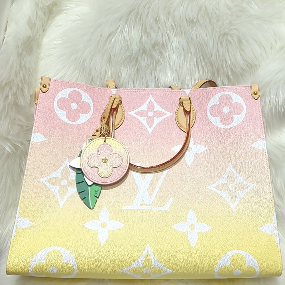 SOLD OUT🎉 Louis Vuitton OTG GM Pink/Yellow New in Box w/ QR Code and reciept